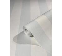 WALLCOVER Papel pintado azul a rayas, diseño de rayas, color blanco y azul claro