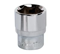 WallDrive® Socket 17mm 3/8" Sq Drive totalmente pulido