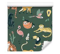 WALLERO Decoración de Pared, Animales salvajes, 50 x 1000 cm
