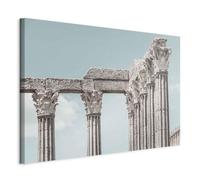 WALLERO Lienzo decorativo abstracto de la historia - moderna decoración de pared e impresión artística | murales para salón, dormitorio, cocina pasillo 75 x 50 cm