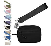 Wallet 2nd Gen, Billeteras para Mujer,Diga adiós a Las Carteras voluminosas, Mucho Espacio de Almacenamiento,Billetera Llavero de Nailon Impermeable para Mujer, la elección Ideal (Negro)