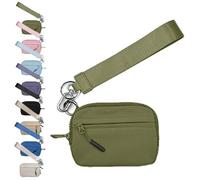 Wallet 2nd Gen, Billeteras para Mujer,Diga adiós a Las Carteras voluminosas, Mucho Espacio de Almacenamiento,Billetera Llavero de Nailon Impermeable para Mujer, la elección Ideal (Verde)