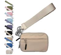 Wallet 2nd Gen, Billeteras para Mujer,Diga adiós a Las Carteras voluminosas, Mucho Espacio de Almacenamiento,Billetera Llavero de Nailon Impermeable para Mujer, la elección Ideal (Caqui)