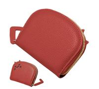 Wallet Pouch - PU Leather Change Purse Wallet | Portable Credit Card Holder | Cartoon Zipper Card Cases Holder For Girls, & Women
