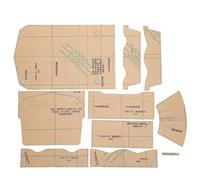 Wallet Template Purse Template Wallet Making Pattern Clear Acrylic Stencil for Leathercraft DIY Long Wallet Crafting Acrylic Material 10 Pieces