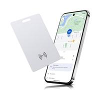 Wallet Tracker para Android, tarjeta de seguimiento inteligente recargable sin cable, tarjeta de seguimiento de carteras delgada compatible con Google My Device Find APP (Android NUR), para maletas/bo