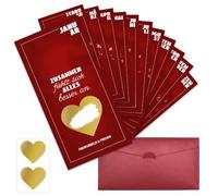 WALLFID 1 año 24 citas El regalo para compartir tiempo juntos Regalos para pareja Tarjetas para completar con pegatinas para rascar Sorpresa para cumpleaños y aniversario