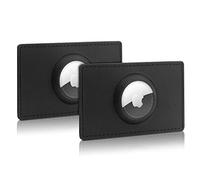 WALLFID Porta AirTag a Carta 2 Pezzi, Custodia in PU Compatibile con Apple AirTag 2ª Generazione (2026) e AirTag (2021), Formato Carta di Credito Ultra Sottile per Portafoglio, Borsa e Zaino