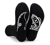 WALLFID Regalos de pesca para hombres y niños, Calcetines de pesca de la suerte, Regalos ideales de pesca con mosca para Papá Hijo Esposo Abuelo