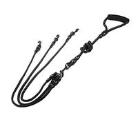 Wallfire Heavy Duty Sturdy 2/3/4 Way Pet Walking Coupler Lead Nylon Cuerda Trenzada Correa para Perros (Color : Black, Size : 3 Way)
