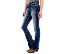 WallFlower Luscious Curvy Bootcut Mid-Rise Insta Stretch Juniors Jeans (Standard and Plus), Jenna, 43 para Mujer