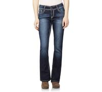 Wallflower Luscious - Jeans con Corte de Bota para Mujer, Talle Medio, elásticos, instantáneos, Talla pequeña, Mediana y Talla Grande, Jeans Juveniles, Betsy, 16 Plus Largo