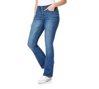 WallFlower Women's Legendary Bootcut Mid-Rise Insta Stretch Juniors Jeans (Standard and Plus), Trixie, 7 Long