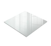 Wallfluent Tapa de Mesa in Vidrio 50x50 cm | con Pies Antideslizantes | Borde Pulido | Fácil Limpieza | Cristal Satinado | Vidrio Templado | Bricolaje | Mesa Salón, Comedor, Cocina y Oficina