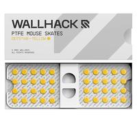 Wallhack PTFE Mouse Dot-Skates | Patines universales premium para ratones de juegos | Deslizamiento ultra suave sobre tela y almohadillas de vidrio | Ajuste de velocidad y control | Rápido y fácil |