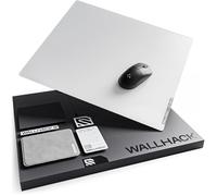 Wallhack SP-004 Glass Gaming Mousepad - Alfombrilla de Ratón Profesional de Esports con Superficie Especial para Máxima Velocidad y Control - Base de Silicona Completa - (SkyPAD White, XL 43cm x49cm)