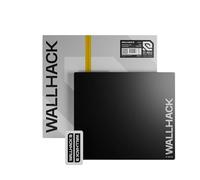 Wallhack SP-004A Alfombrilla de Vidrio para Gaming - Superficie Micrograbada 4.ª Gen, Gran Tamaño para Esports, Deslizamiento Ultra-Rápido con Control, Vidrio Templado, Resistente y Portátil | Negro