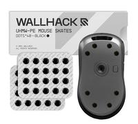 Wallhack UHMW-PE Dot Mouse Skates | Almohadillas Premium universales para Ratones Gaming | Deslizamiento Duradero en Alfombrillas de Tela y Vidrio | Ajusta Velocidad y Control | Negro 7 mm x 7 mm