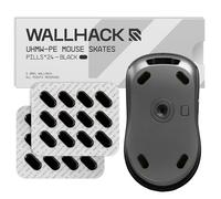 Wallhack UHMW-PE Pill Mouse Skates | Almohadillas Premium universales para Ratones Gaming | Deslizamiento Duradero en Alfombrillas de Tela y Vidrio | Ajusta Velocidad y Control | Negro 7 mm x 14 mm