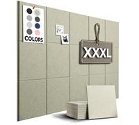 WALLHERO Tableros de corcho para pared, 59 x 36 pulgadas, paquete de 15, cuadrados de corcho para pared, tablero de anuncios grande, rollo de corcho con respaldo adhesivo (verde salvia)