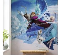 Wallpaper Foto Disney Frozen Azul Elsa Anna Olaf Para Niños 78x110 In