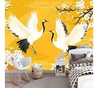 Wallpaper Vertical Stripes Abstract Design 300 x 210 cm for Living Room Children's Room Bedroom Hallway 3D Effect Non-Woven Wallpaper Motif Wallpaper UV Orange Brown