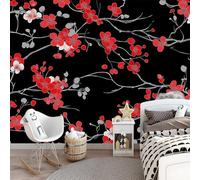 Wallpaper Vertical Stripes Abstract Design 300 x 210 cm for Living Room Children's Room Bedroom Hallway 3D Effect Non-Woven Wallpaper Motif Wallpaper UV Orange Brown
