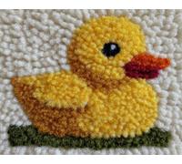 Wallphantom DIY Alfombras Kits De Ganchillo,Patos lindos,Kit De Ganchillo Para Principiantes,set De Lona Para Hacer Alfombras Para El Hogar,90x120cm