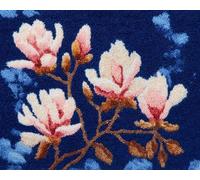 Wallphantom Latch Hook Rug Making Kits,Magnolia,DIY Latch Hook Rug Kits,DIY Rug Crochet Yarn for Home Sofa Decoration,52x38cm
