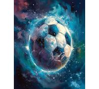 Wallphantom pelota Pintar por Numeros Adultos,fútbol deportivo,DIY Kit Completo de Pinturas con Pinceles y Pinturas,decoración del arte de la pared del hogar,40x50cm sin borde