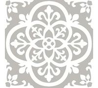 Wallpops FP2942 Azulejos Vinilo Adhesivo, de Suelo, Gris, 12 x 12 inches