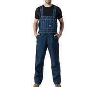 Walls - Overol de mezclilla lavado a la piedra para hombre, Mezclilla rígida, 34W x 30L
