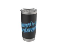 Wallstreet contra Internet propiedad de acciones de Internet Vaso térmico de acero inoxidable de doble pared