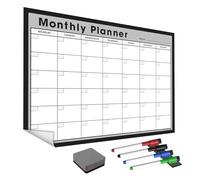 WallTAC A1 - Planificador mensual de pared adhesivo | Fabricado en el Reino Unido | Calendario de limpieza en seco fácil de quitar con adhesivo reutilizable | Planificador de comidas familiar o lista