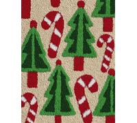 WallustrioaW Kit de Alfombras con Gancho de Pestillo,Árbol de Navidad y bastones de caramelo,DIY Latch Hook Kit Rug Making Crafts for Adults,Regalos de Punto de Cruz Hechos,80x115cm