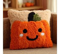 WallustrioaW Kit De Cojín De Gancho De Pestillo Víspera De Todos Los Santos 43Cmx43Cm Kits De Gancho De Pestillo Para Adultos, Cojín De Alfombra, Funda De Almohada, Regalo Creativo Para Muebles