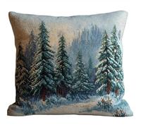 WallustrioaW Kit Para Cojín De Punto De Cruz Bordado Impreso,Paisaje 11 Ct Bricolaje Kit Bordado De Punto De Cruz, 45 X 45 Cm Kit Para Bordar Punto De Cruz Punto De Cruz Kit Completo Bordado Almohada