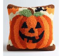 WallustrioaW Kits De Gancho De Pestillo Para Adultos,Víspera De Todos Los Santos Funda De Cojín Para Sofá,Kit De Fundas Para Cojines,Lienzo De Color Preimpreso,43X43Cm