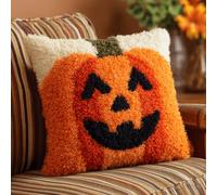 WallustrioaW Kits De Gancho De Pestillo Para Adultos,Víspera De Todos Los Santos Funda De Cojín Para Sofá,Kit De Fundas Para Cojines,Lienzo De Color Preimpreso,43X43Cm