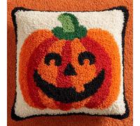 WallustrioaW Kits De Gancho De Pestillo Para Adultos,Víspera De Todos Los Santos Funda De Cojín Para Sofá,Kit De Fundas Para Cojines,Lienzo De Color Preimpreso,43X43Cm