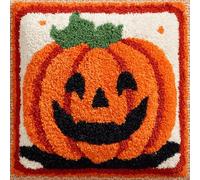 WallustrioaW Víspera De Todos Los Santos Kit De Cojín De Gancho De Pestillo Kits De Gancho De Pestillo Para Adultos, Cojín De Alfombra, Funda De Almohada, Regalo Creativo Para Muebles 43Cmx43Cm