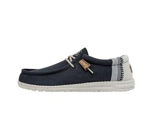 WALLY LINEN NATURAL NAVY-410