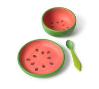 Wally the Watermelon Vajilla Infantil Set 3 piezas Bol Plato y Cuchara