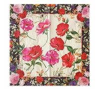 WallyE Servilletas de papel con estampado floral de peonía, estilo bohemio, ideal para despedidas de soltera, fiestas de té o jardín, 20 unidades