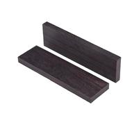 Walmeck 2 Paquetes de Guitarra Acústica de Bricolaje a Mano Accesorios de Madera Maciza en Blanco para Modificaciones Creativas (Madera de ébano)