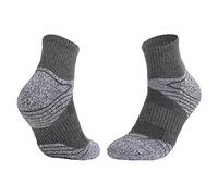 Walmeck 3 Pares de Calcetines Deportivos de Algodón, Cómodos, Duraderos, Transpirables, Puntera Reforzada, Calcetines de Escalada y Montañismo para Hombres, Adecuados para Senderismo, (S)