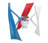 Walmeck 300W Kit de Turbina Eólica Vertical Generador de Viento Espiral Eficiente para Botes Cabinas Suministro de Energía