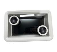 Walmeck Altavoz Inteligente AI Cloud Frame 2 en 1 con Luz Ambiental RGB Pantalla Clara de 11,6 Pulgadas Marco de Fotos Digital Altavoz para Decoración y Entretenimiento del Hogar (Enchufe Europeo)