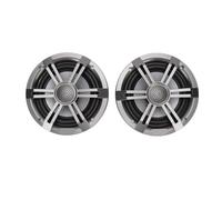 Walmeck Altavoz Marine Boat High Power 6.5 Pulgadas RGB Light Marine Stereo Stainer con Rejilla de Carbón para Yates y Barcos de Pesca