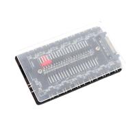 Walmeck ARGB PWM Fan Hub 2 en 1 Controlador de Ventilador de Caja Magnética con 10 Vías 4 Pines PWM y 13 Vías 5 V 3 Pines ARGB Splitter para Constructores PC Caja Acrílica Alimentada